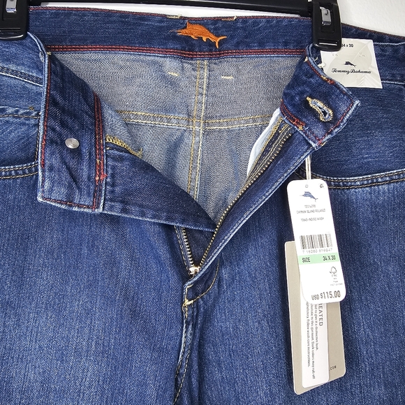Tommy Bahama Cayman Island Relaxed Indigo Jeans Sz 34/30 - Picture 7 of 15